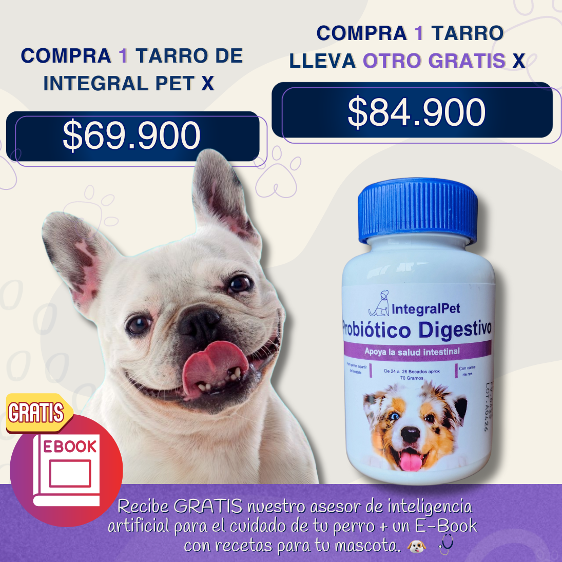 Integral Pet™️ Mejora su intestino y sus defensas